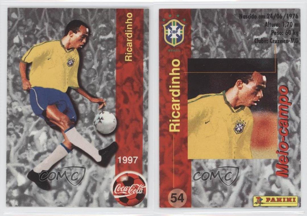 1997 Panini Coca Cola Team Brazil Ricardinho 54 Ebay