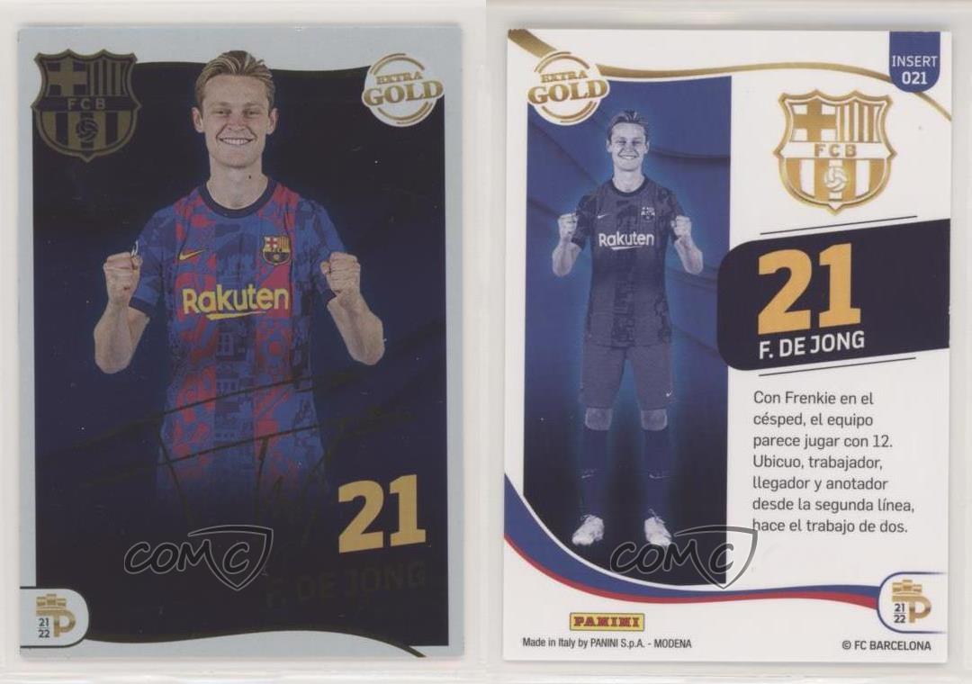 2021-22 Panini Podium FC Barcelona Extra Gold Frenkie de Jong #021 | eBay