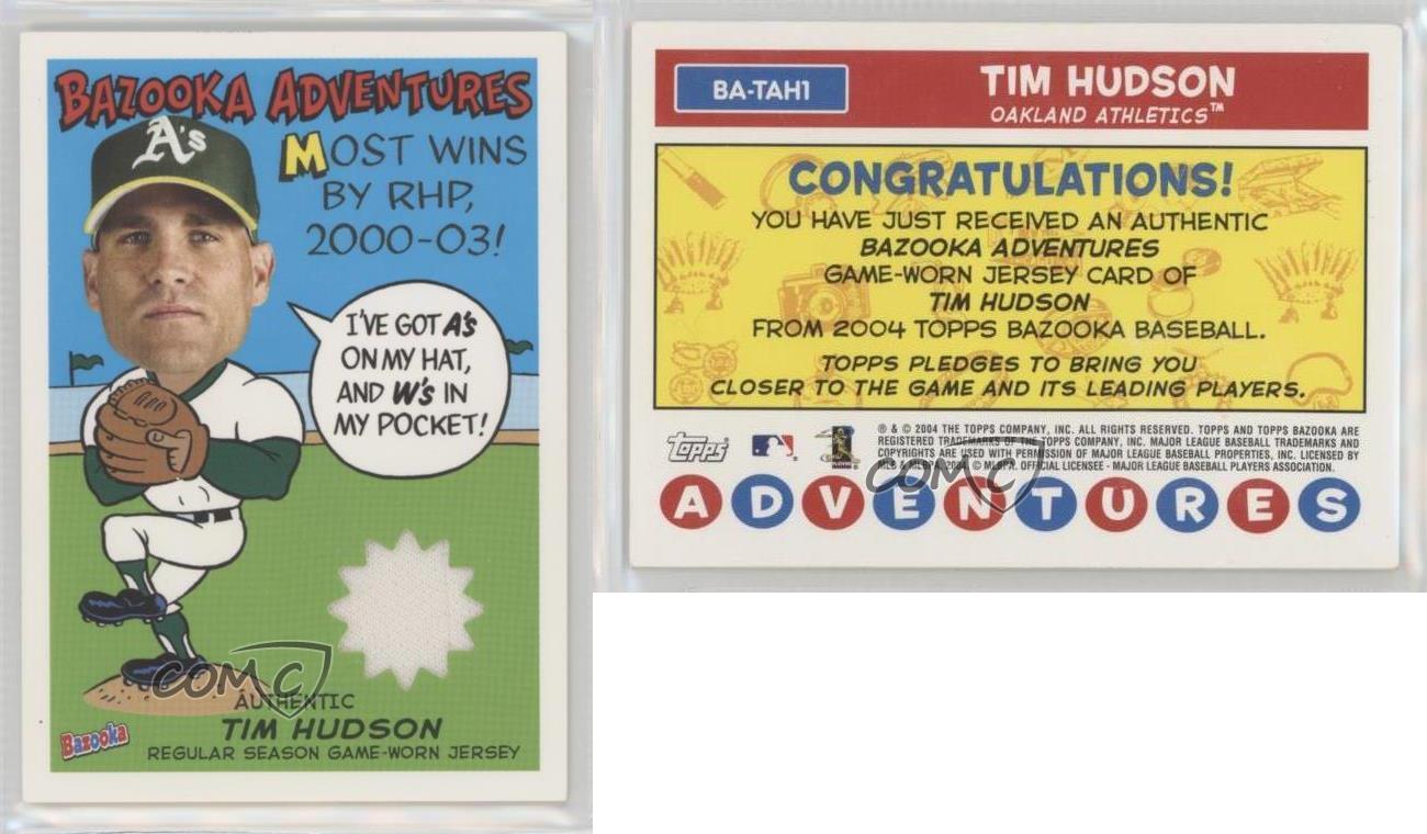 Tim Hudson 2004 Topps Bazooka TATTOO NNO