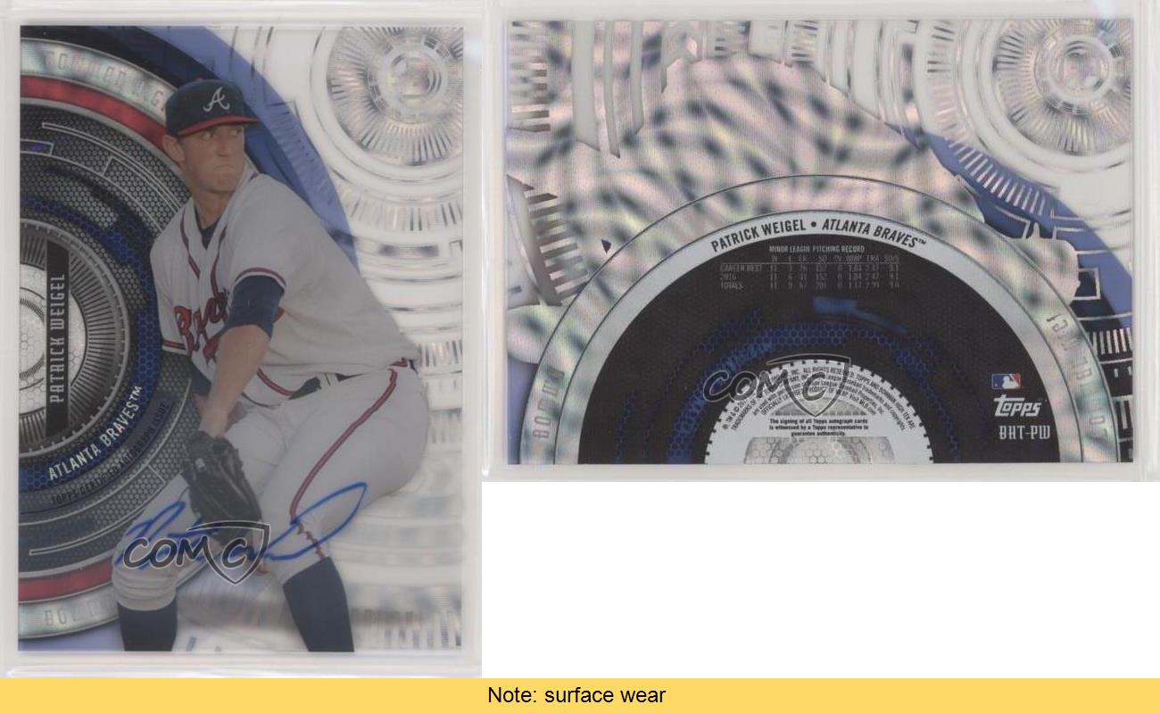 2017 Bowman High Tek Rush Diffractor Auto Patrick Weigel #BHT-PW Auto - Picture 3 of 3
