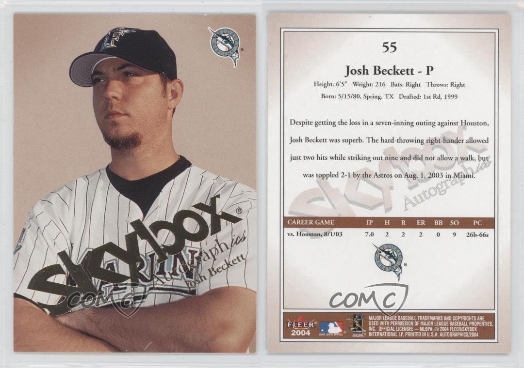 2004 Skybox Autographics Josh Beckett #55