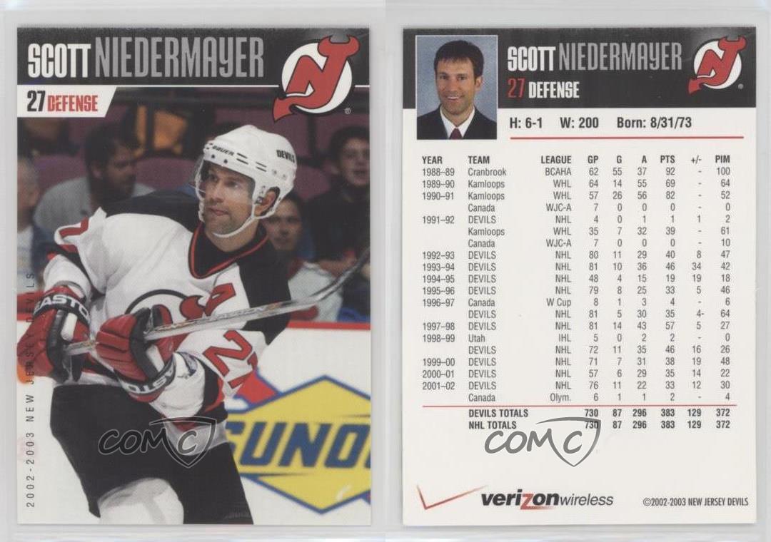 2003-04 Verizon Wireless New Jersey Devils - [Base] #27 - Scott Niedermayer