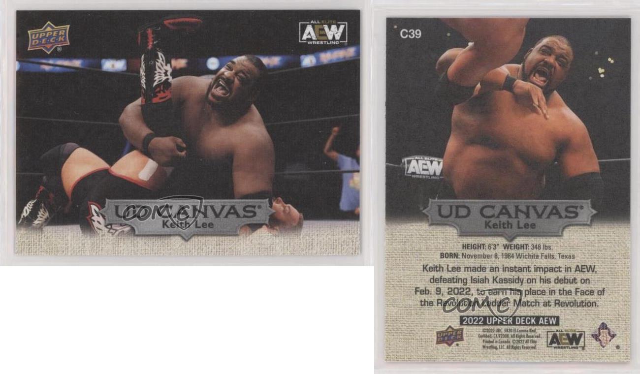 2022 Upper Deck AEW All Elite Wrestling UD Canvas SP Keith Lee #C39