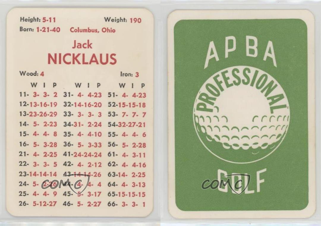 1970s-80s APBA Golf Jack Nicklaus - Picture 3 of 3