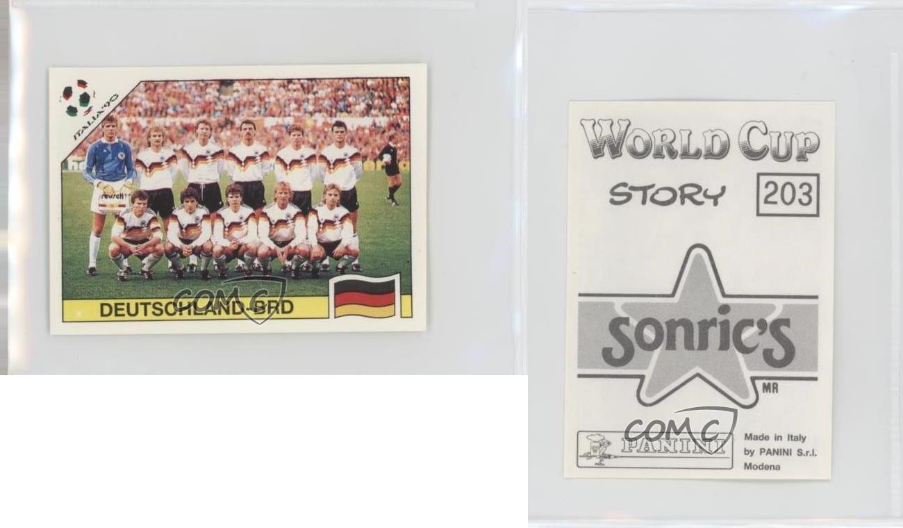 1994 Panini World Cup Story Album Stickers Sonric's Back Germany Deutschland-BRD