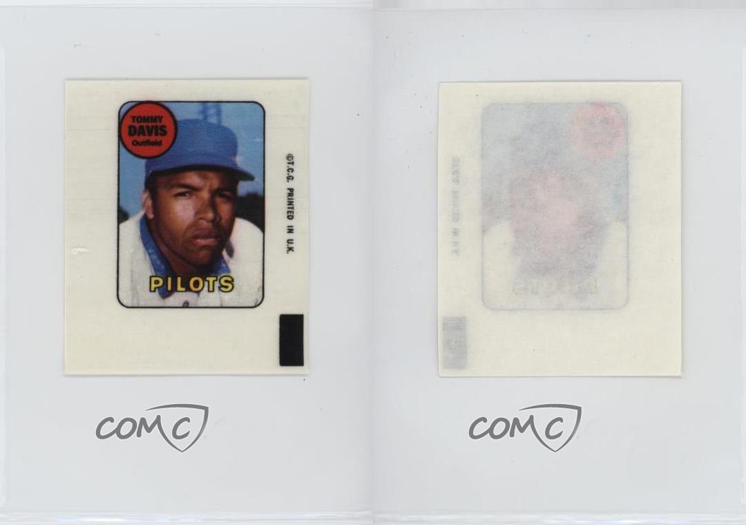 1969 Topps Decals Tommy Davis - Bild 5 von 5