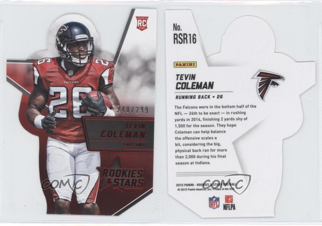 2015 Rookies And Stars CALCIO CARD ROSSO Progression #2 Tevin Coleman/299 