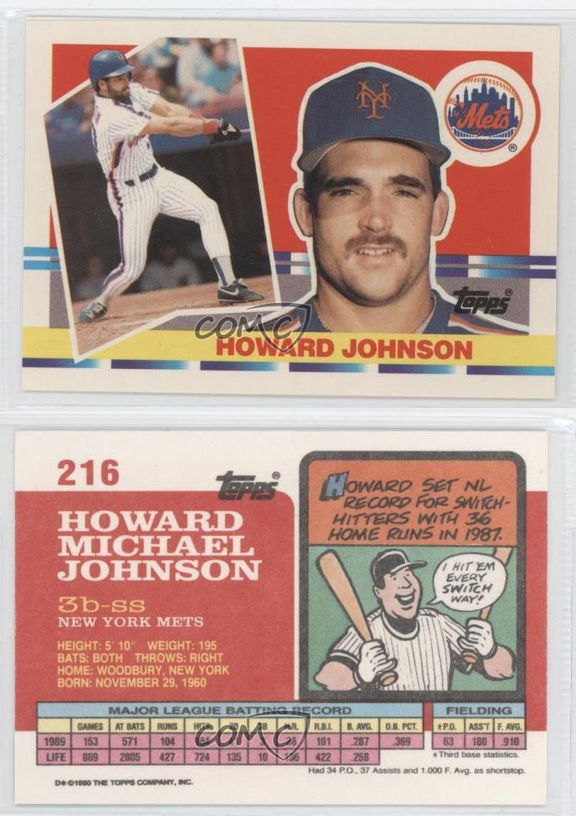 1990 Topps Big 216 Howard Johnson New York Mets Baseball Card eBay