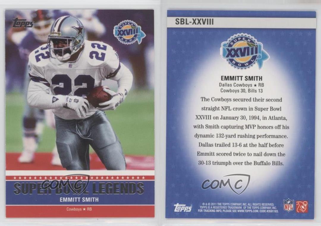 Super Bowl XXVIII - Cowboys 30 Bills 13 - MVP Cowboys RB Emmitt Smith