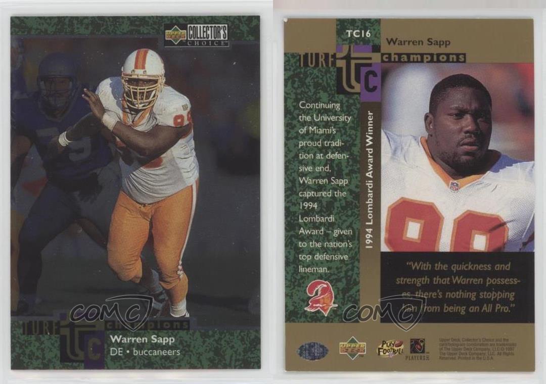 WARREN SAPP – 1997 Collector's Choice Turf Champions – #TC16