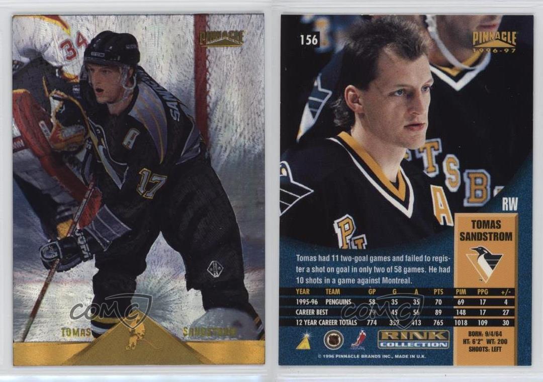 1996-97 Pinnacle Rink Collection Tomas Sandstrom #156