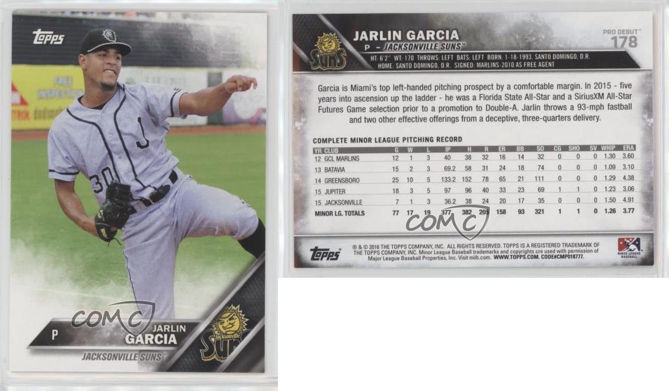 2016 Jacksonville Suns Jarlin Garcia