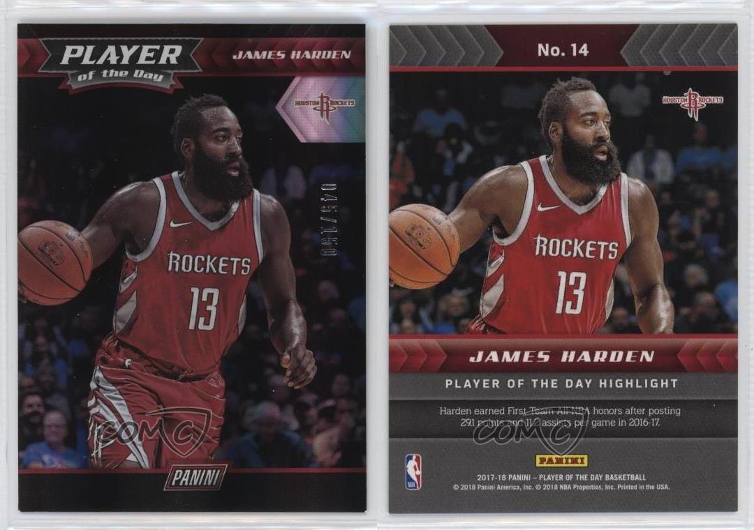 2017-18 Panini Player of the Day - James Harden #14 Spectrum