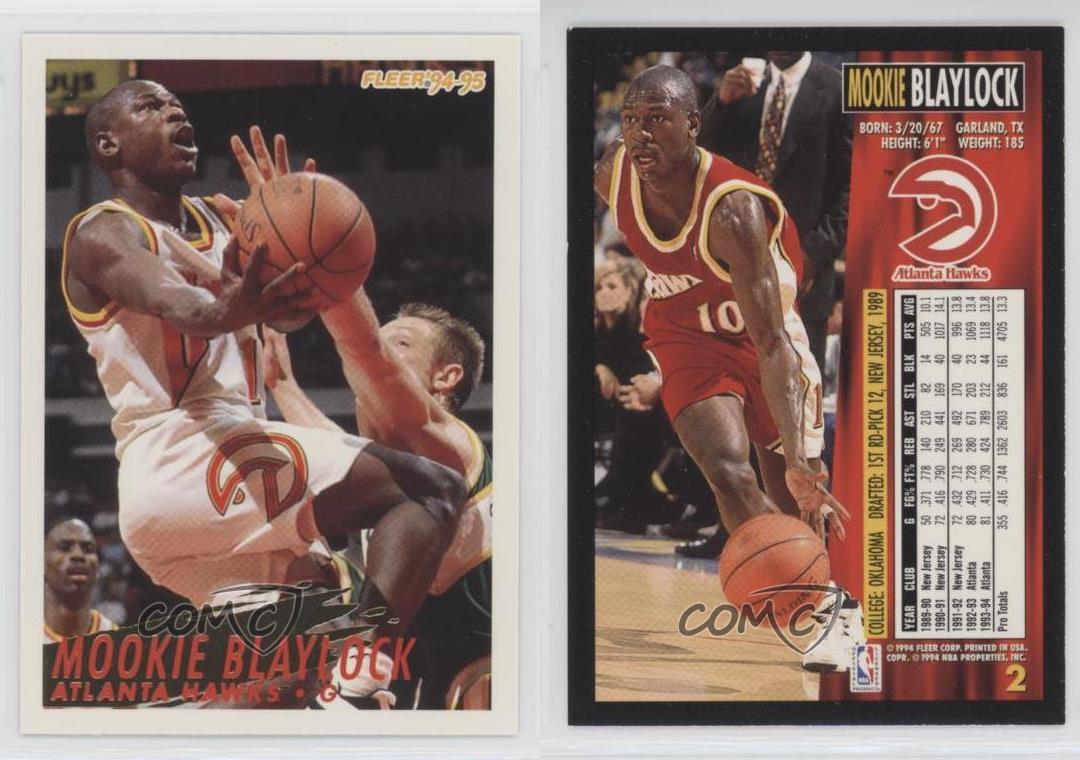 1994-95 FLEER MOOKIE BLAYLOCK ATLANTA HAWKS #2