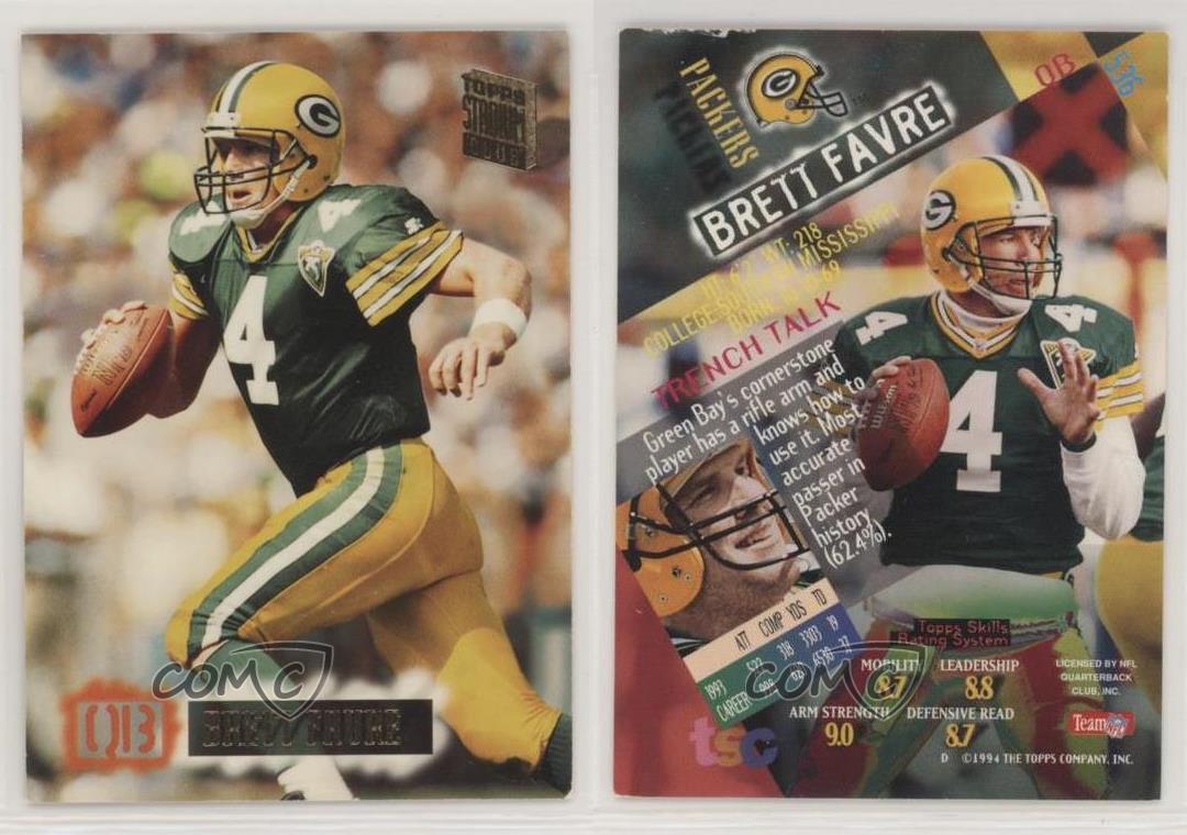 1994 Stadium Club #536 Brett Favre - NM-MT - Burbank Sportscards