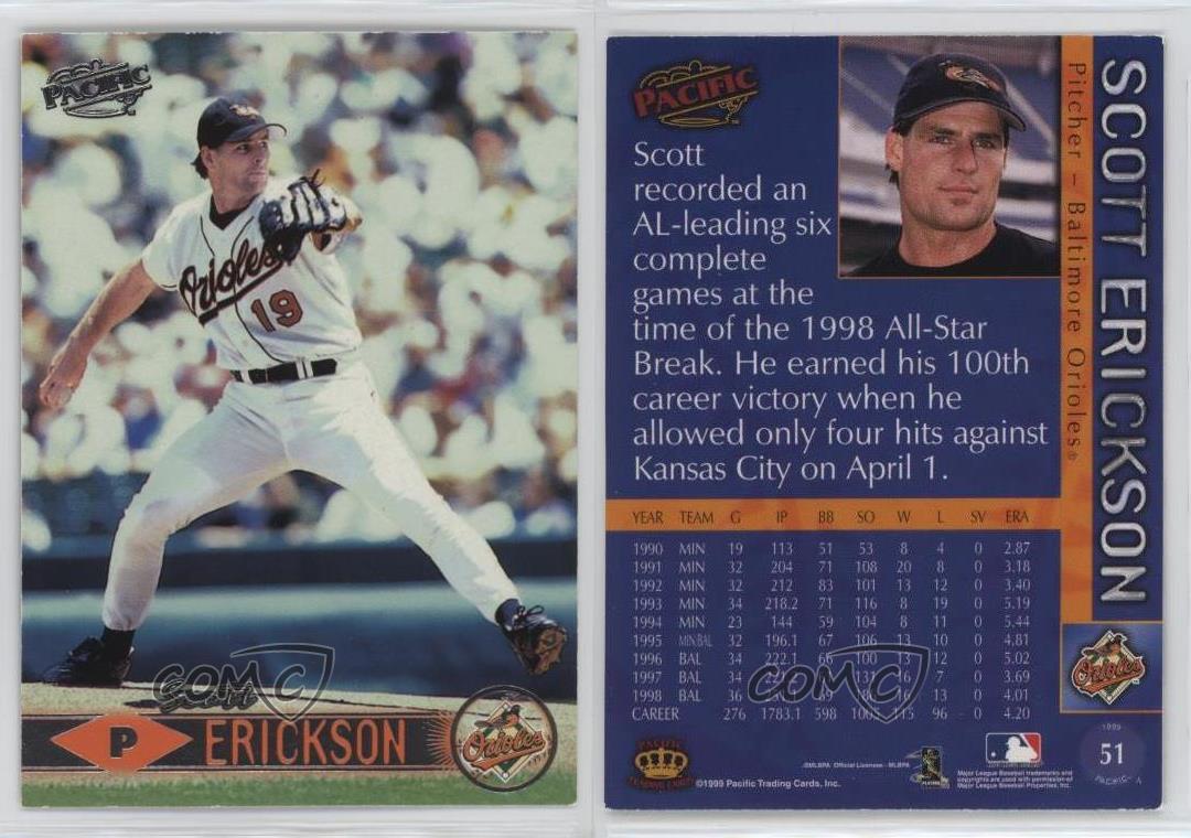 1999 Pacific Scott Erickson #51