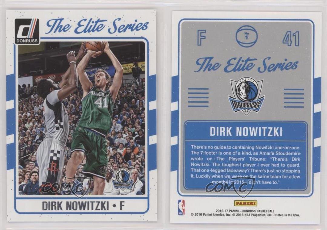 2016-17 Panini Donruss Elite Series Dirk Nowitzki #1 HOF | eBay