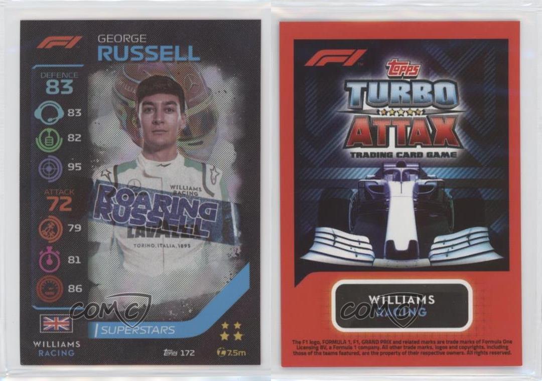 RUSSELL Topps TURBO ATTAX 2020 Formel 1 #172  !! TOP !!! 