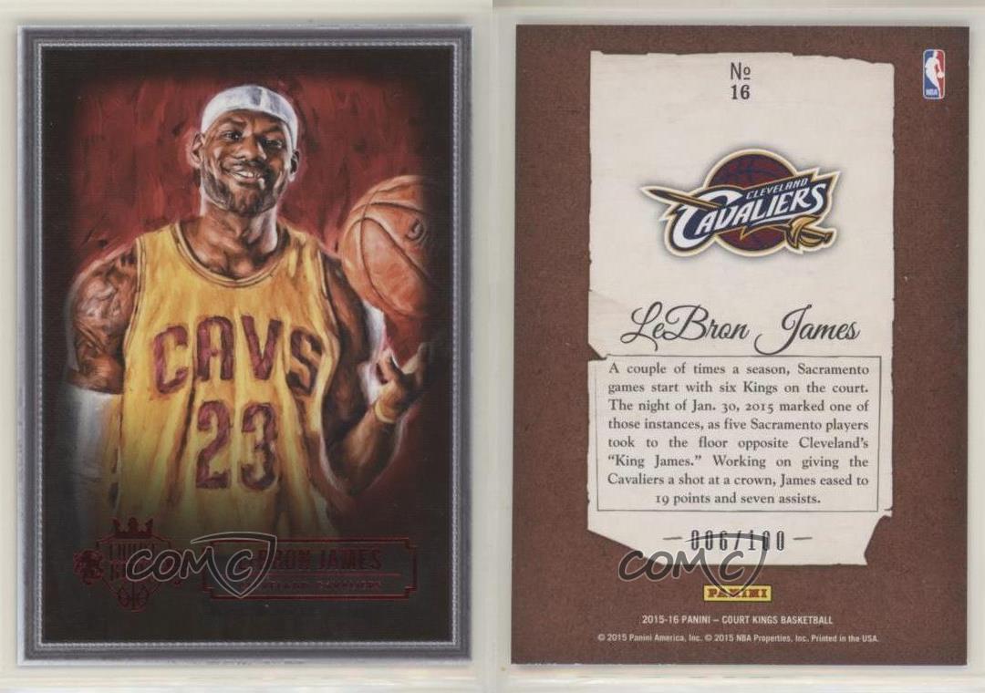 35枚限定 court kings lebron portrait james