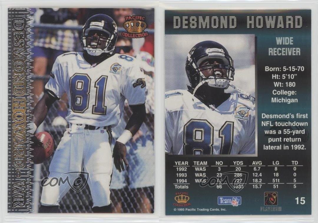 Desmond Howard - Jacksonville Jaguars (NFL Football Card) 1995 Pacific –  PictureYourDreams