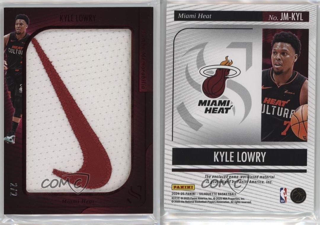 Memorabilia Jumbo Panini Silhouette 2024-25 FOTL FOTL/2 Kyle Lowry #JM-KYL - Imagen 3 de 3