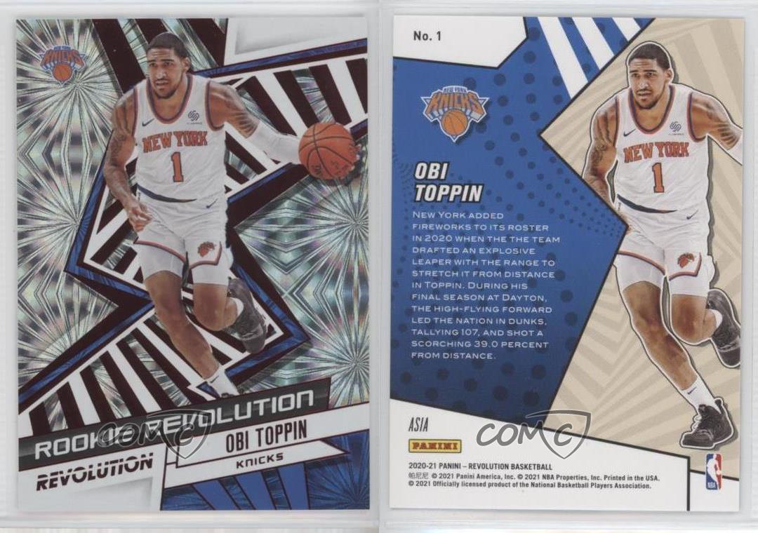 2020-21 Panini Revolution Asia Exclusive Obi Toppin #1 Rookie RC