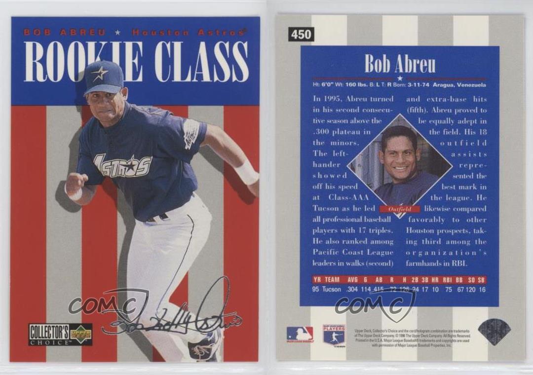 1996 Upper Deck Bobby Abreu Rookie Class Astros Phillies RC #450