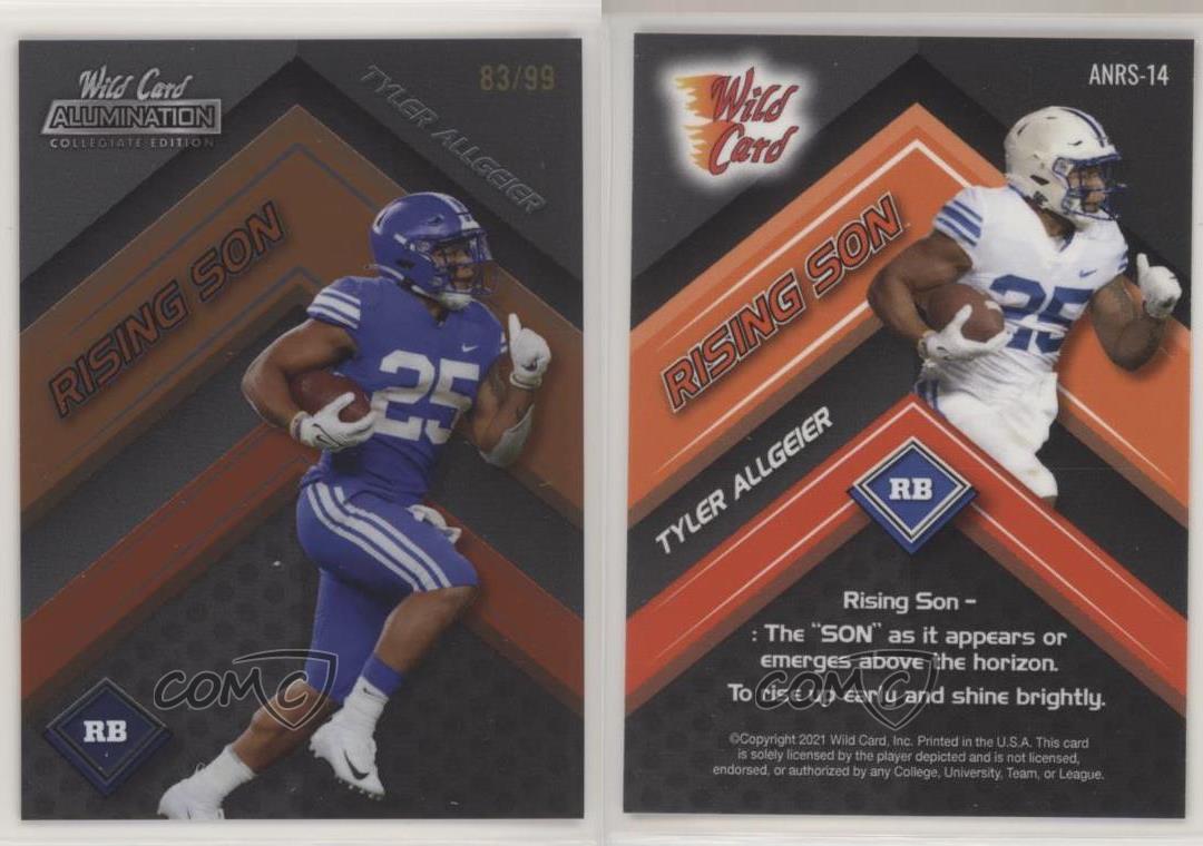 2021 Wild Card Alumination NIL Collegiate Football Checklist, Set Info