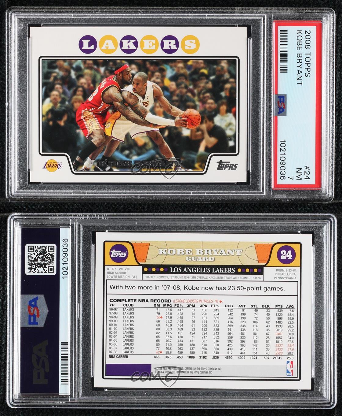 2008-09 Topps - LeBron James, Kobe Bryant #24 for sale online | eBay