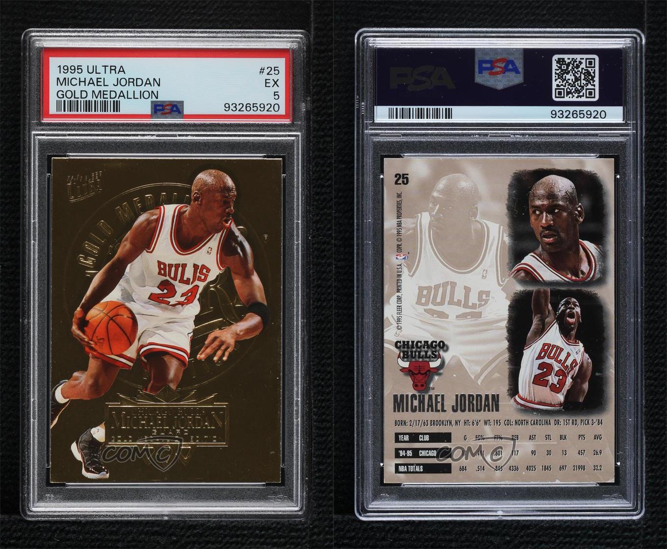 1995-96 Fleer Ultra - Michael Jordan #25 Gold Medallion
