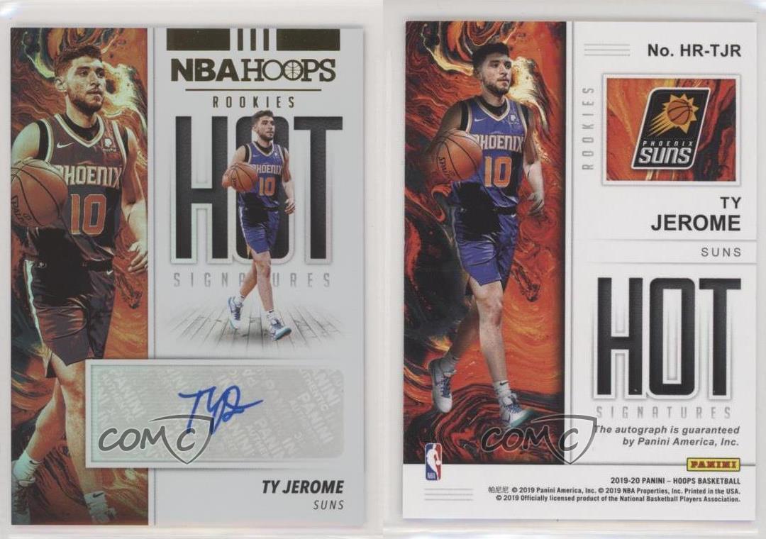 2019-20 Panini NBA Hoops Hot Signatures Rookies Ty Jerome #HR-TJR Auto RC