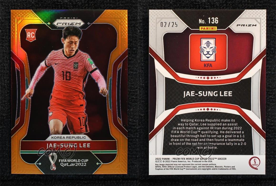 2022 Panini Prizm World Cup Qatar Orange Prizm /25 Jae-Sung Lee #136 eBay