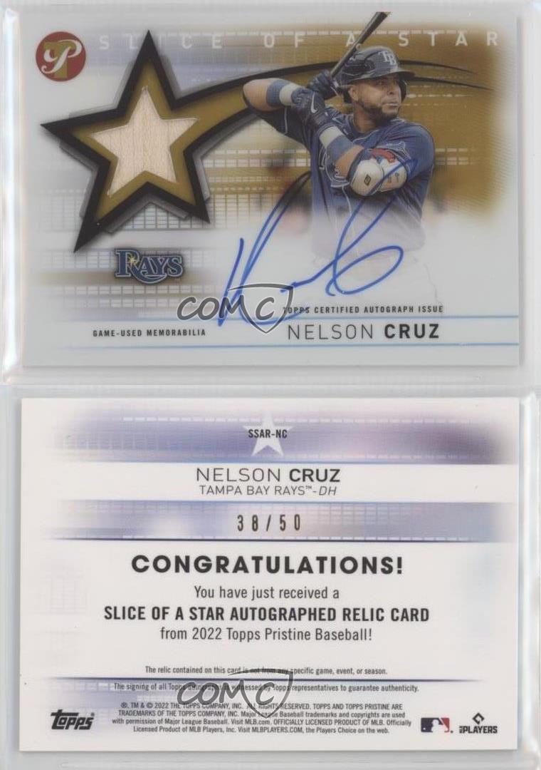 2022 Topps Pristine - Slice of the Star Autograph Relics - Gold