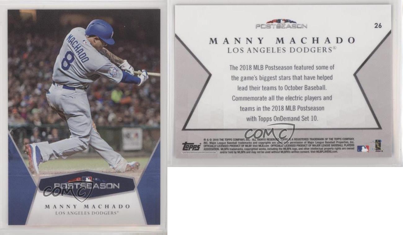 2018 Topps On Demand MLB Postseason /874 Manny Machado #26 - Picture 4 of 4