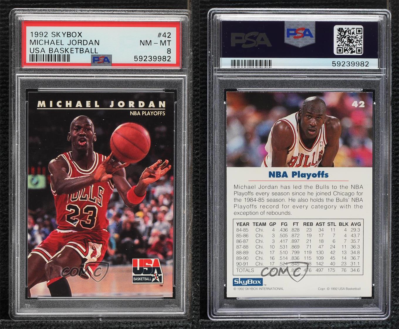 Vintage 1992 Skybox Michael Jordan #31 PSA 8 NM-MT | eBay