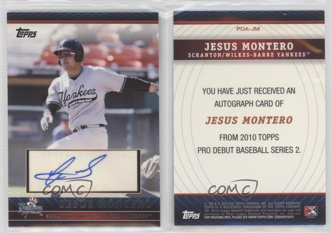 2010 Topps Pro Debut Prospect Auto Jesus Montero #PDA-JM.2 Auto