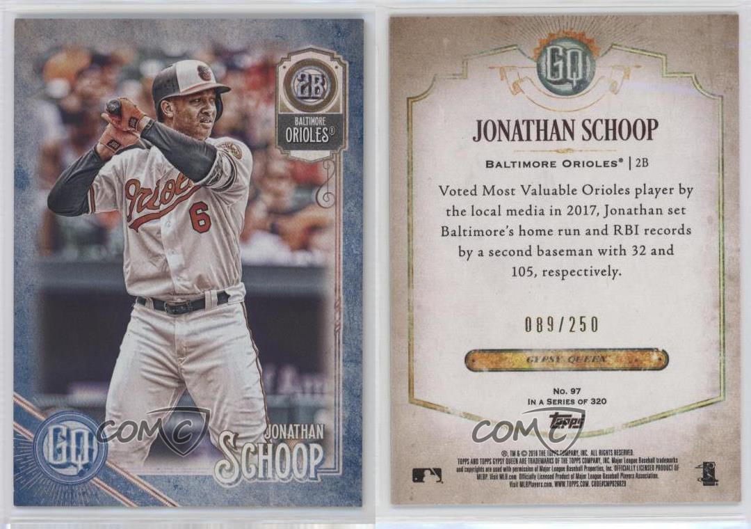 2018 Topps Gypsy Queen Indigo remises /250 Jonathan Schoop #97