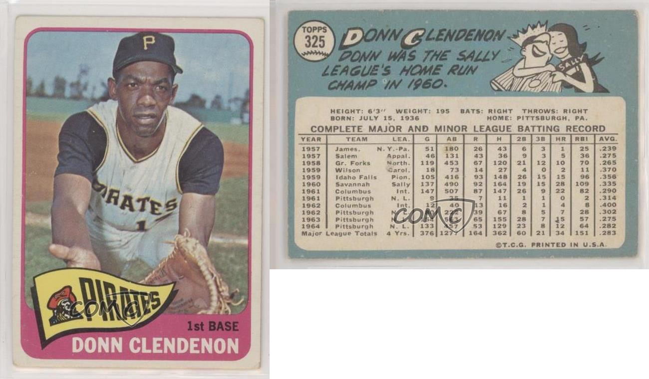 1965 Topps Donn Clendenon #325 