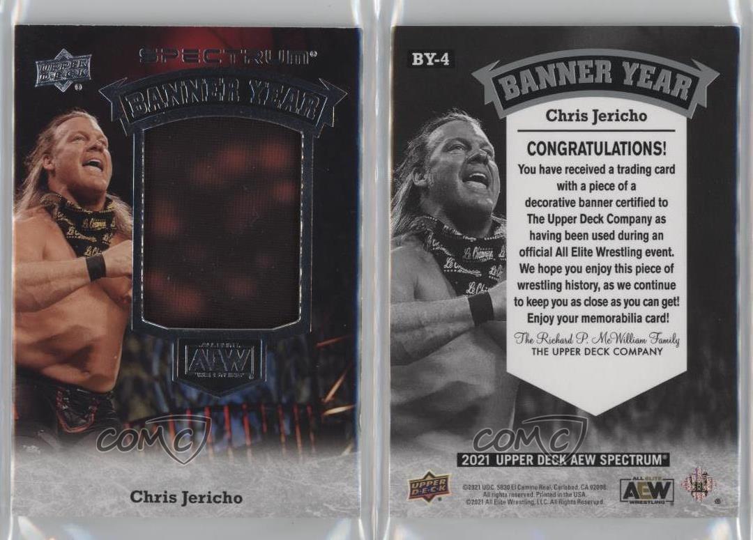 2021 Upper Deck AEW Spectrum Banner Year Relics Chris Jericho November 7th 2020