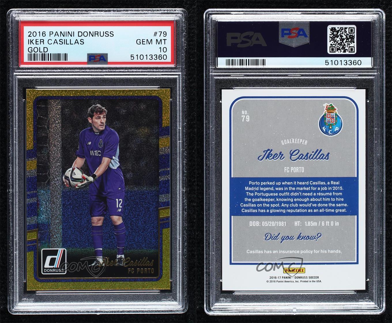 2016-17 Panini Noir porto Iker Casillas Auto 4/10 | eBay