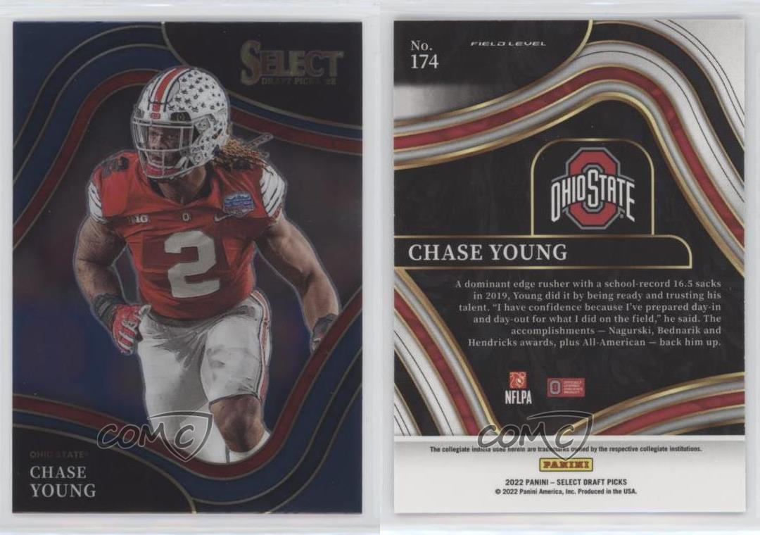 2022 Panini Select Draft Picks CHASE YOUNG Field Level Base #174