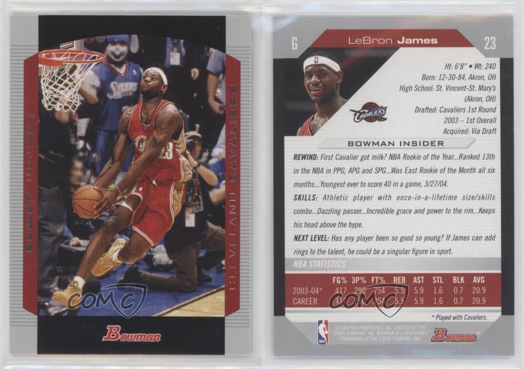 2004-05 Bowman Draft LeBron James #23 - Foto 6 di 7