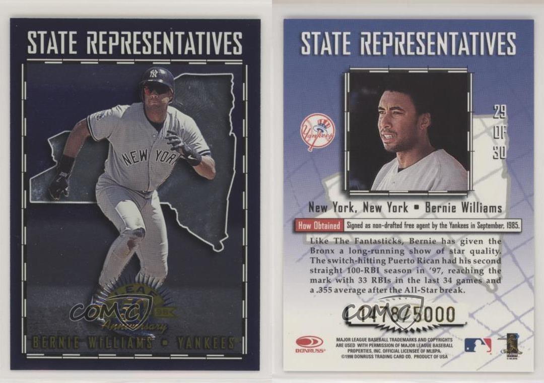 1998 Leaf State Representatives #90 - Bernie Williams [4570/5000]