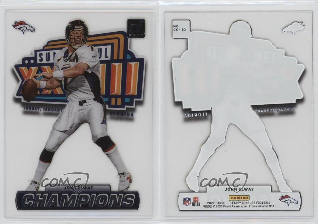 John Elway 2022 Clearly Donruss Clearly Champions Holo Mosaic #10