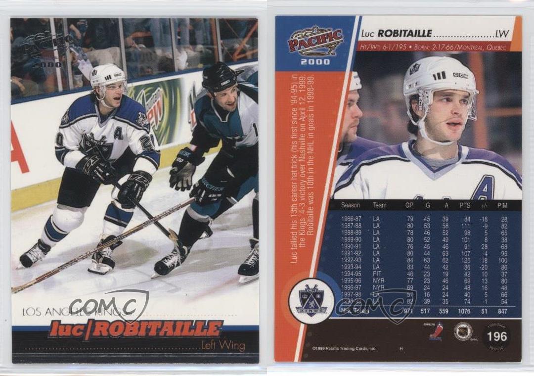 1999-00 Pacific Luc Robitaille #196 HOF