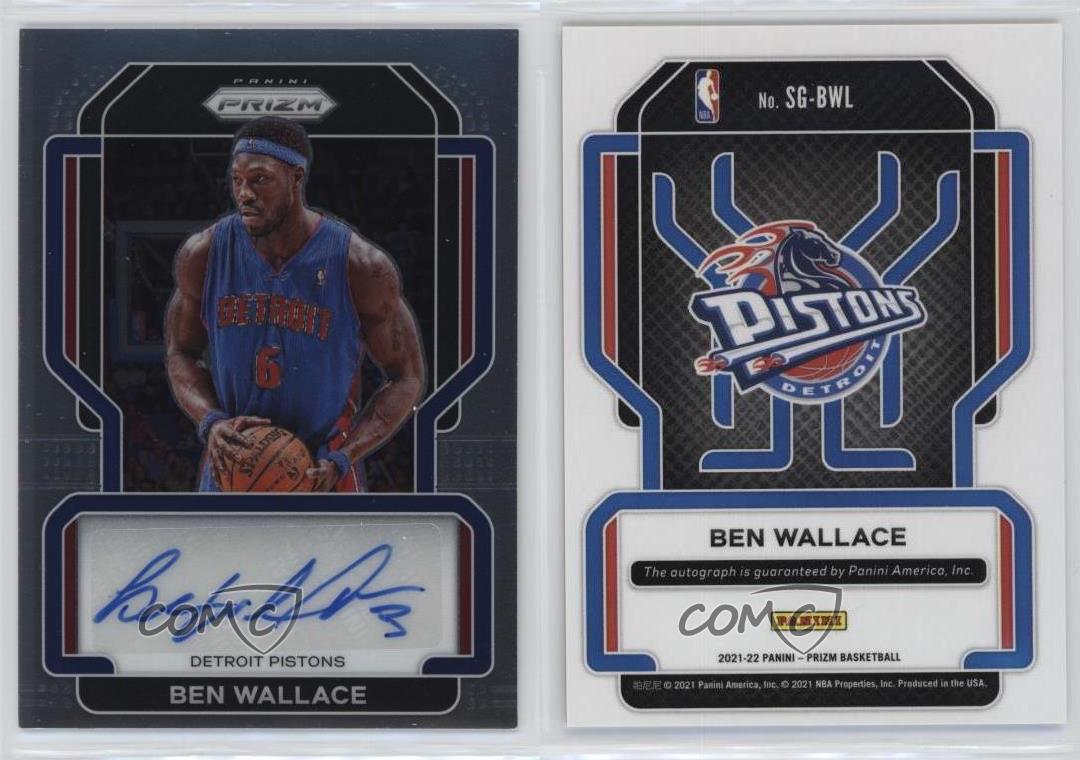 2021-22 Panini Prizm Signatures Ben Wallace #SG-BWL Auto Salón de la fama - Imagen 3 de 3