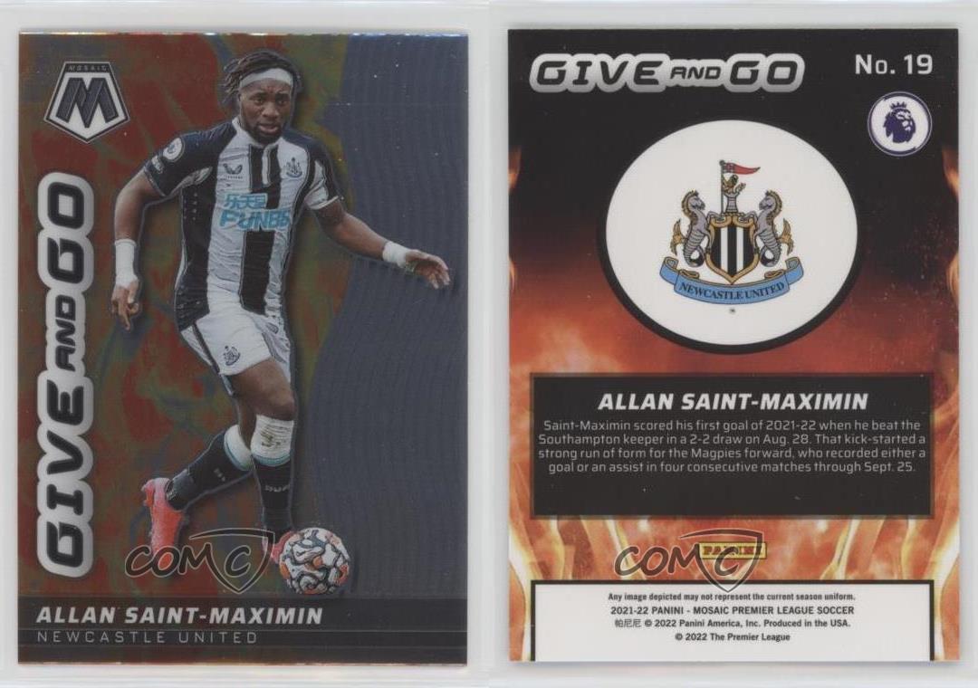 2021-22 Panini Mosaic Premier League Give and Go Allan Saint