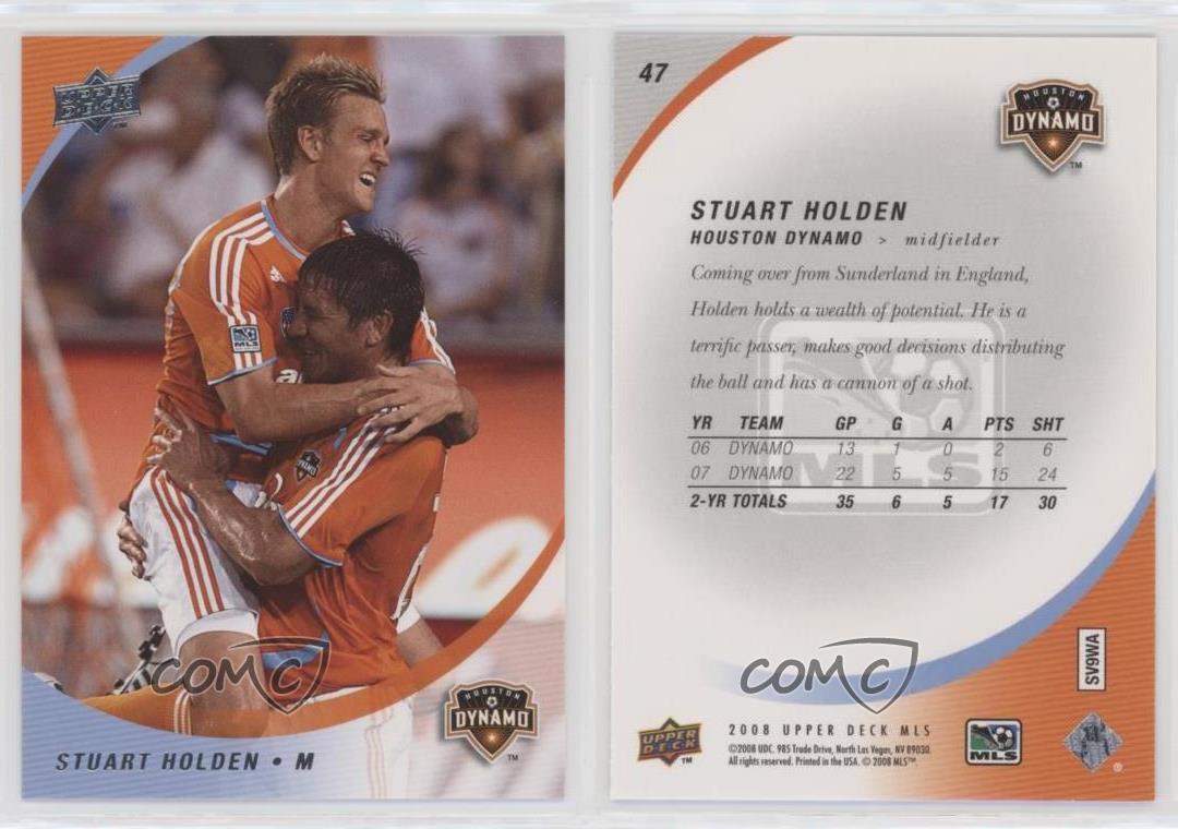 2008 Upper Deck MLS Materials Stuart Holden #MM-27 Rookie 