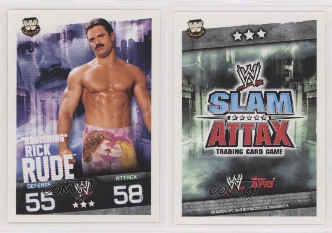 Rick Rude Legend Card WWE Slam Attax Evolution 