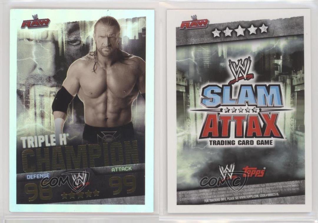 Topps WWE Wrestling Cards *SLAM ATTAX EVOLUTION MEGA FOIL 2009 KOMPLETT 4 Karten 